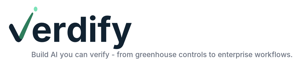 Verdify greenhouse controls and enterprise workflow proof